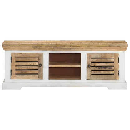 337848 vidaXL TV Cabinet 110x30x40 cm Solid Wood Mango