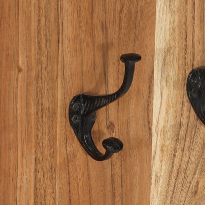 Coat Racks 2 pcs Solid Wood Acacia 38x100 cm