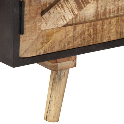 TV Cabinet 140x30x46 cm Rough Mango Wood and Solid Acacia Wood