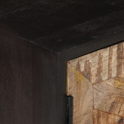 TV Cabinet 140x30x46 cm Rough Mango Wood and Solid Acacia Wood