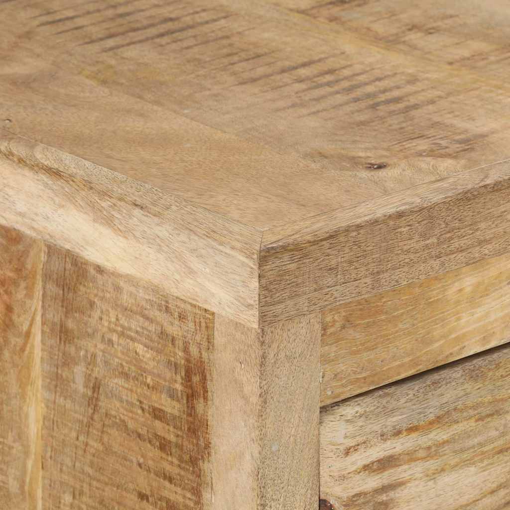 338209 vidaXL Pedestal Desk Solid Wood Mango 140x50x77 cm