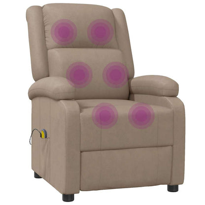 Massage Chair Cappuccino Faux Leather