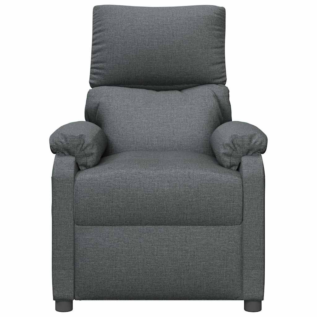 Recliner Chair Dark Grey Fabric