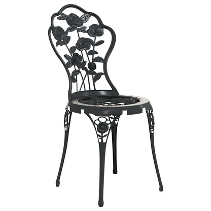Bistro Set | Black | Cast Aluminium, Cast Iron | Medium