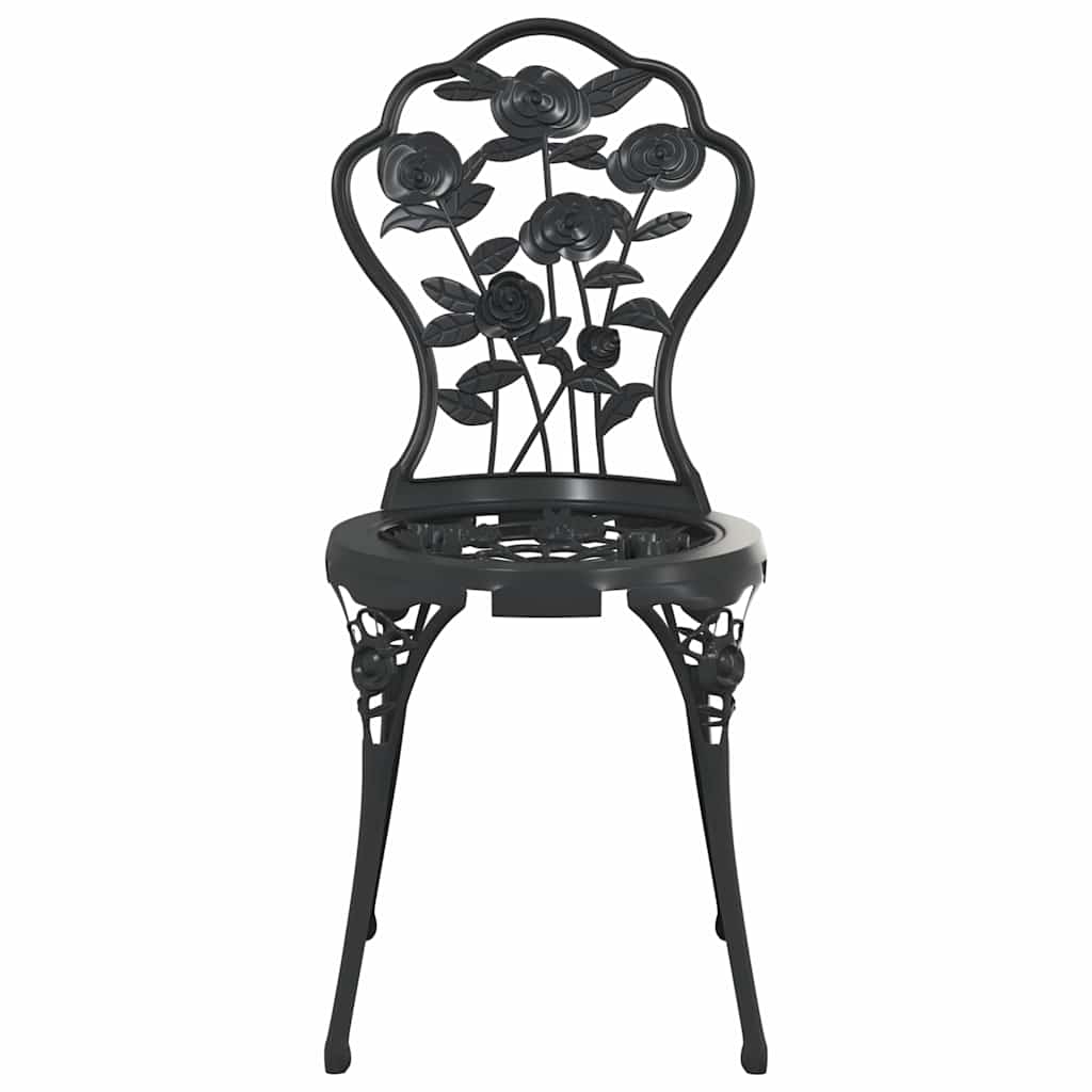 Bistro Set | Black | Cast Aluminium, Cast Iron | Medium