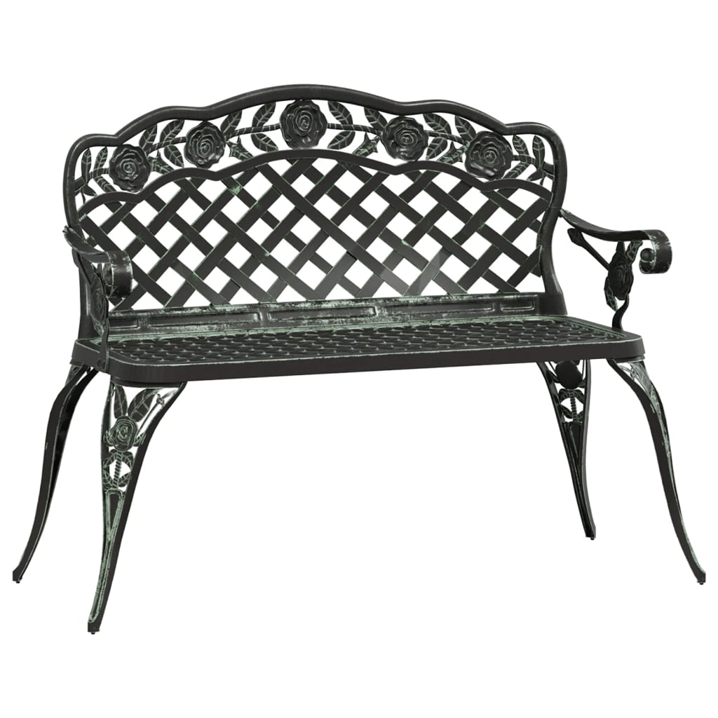Garden Bench | Green | Cast aluminium | Medium | Durable | Garden Bench