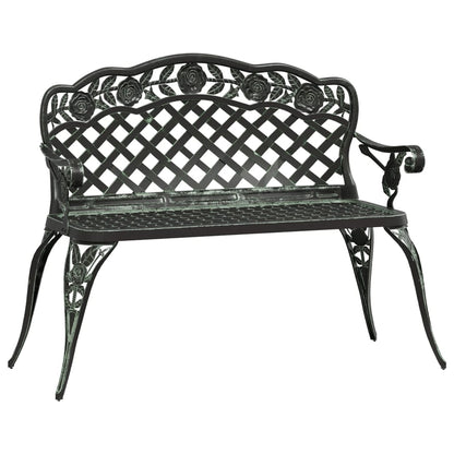 Garden Bench | Green | Cast aluminium | Medium | Durable | Garden Bench