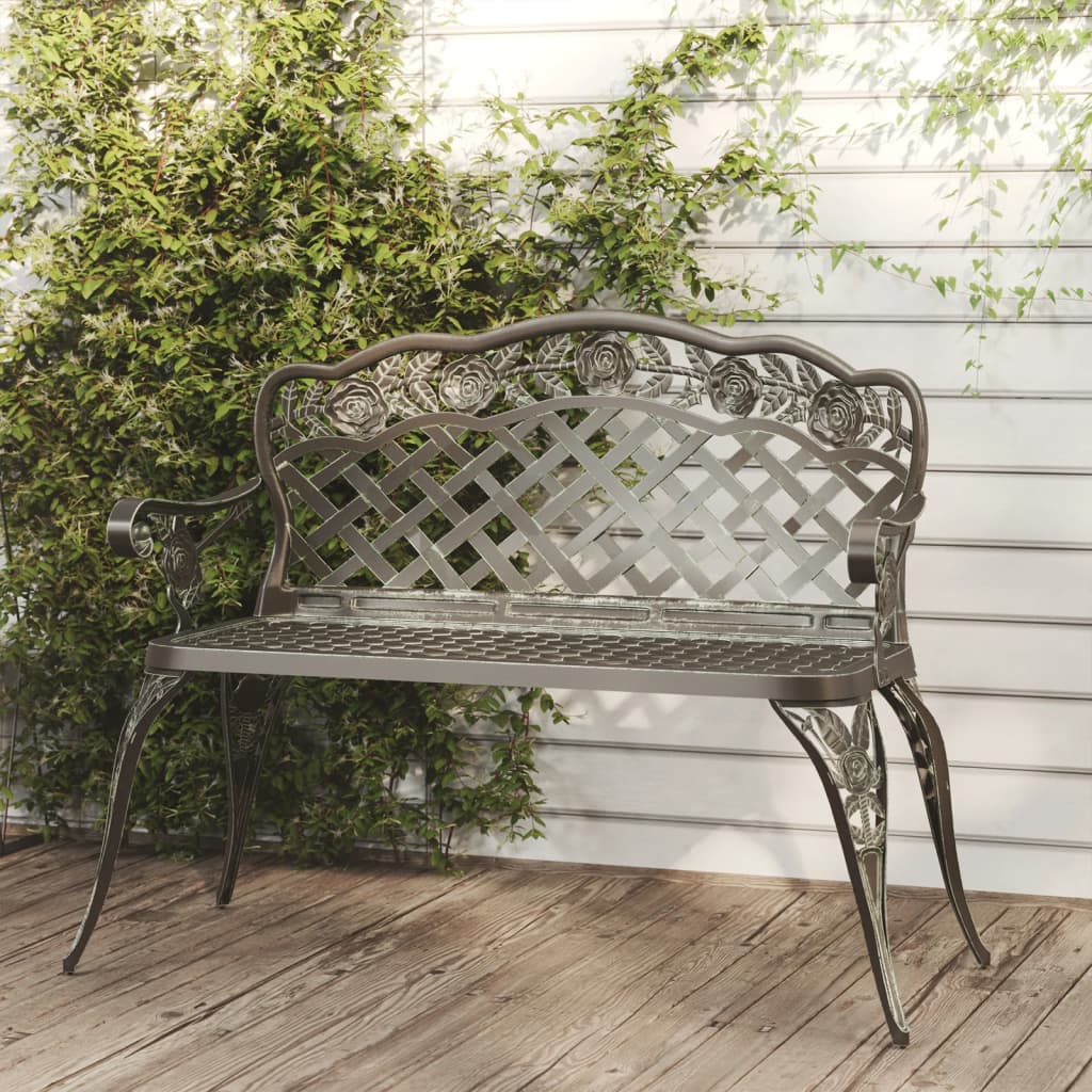 Garden Bench | Green | Cast aluminium | Medium | Durable | Garden Bench