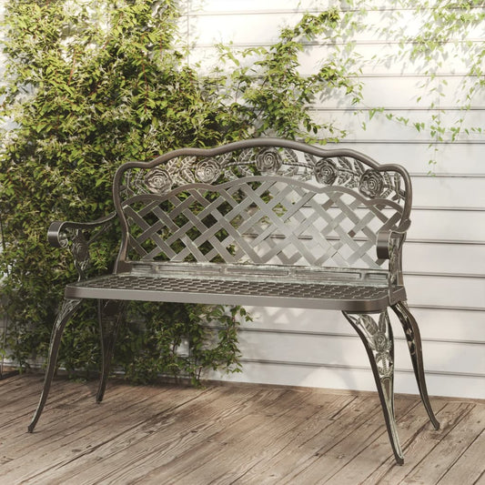 Garden Bench | Green | Cast aluminium | Medium | Durable | Garden Bench