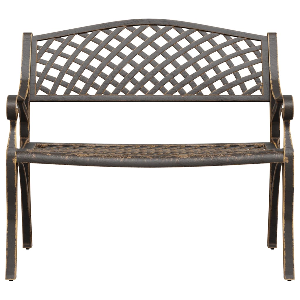 Garden Bench 102 cm Cast Aluminium Bronze