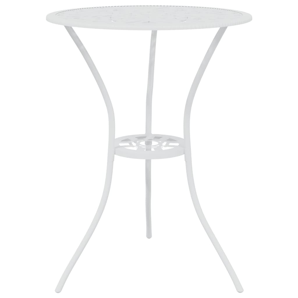Bistro Set | White | Cast aluminium | Small | Durable | Bistro Set