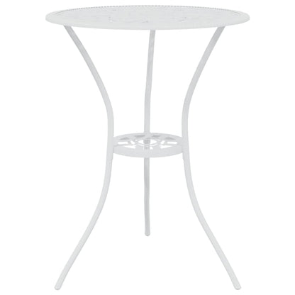 Bistro Set | White | Cast aluminium | Small | Durable | Bistro Set