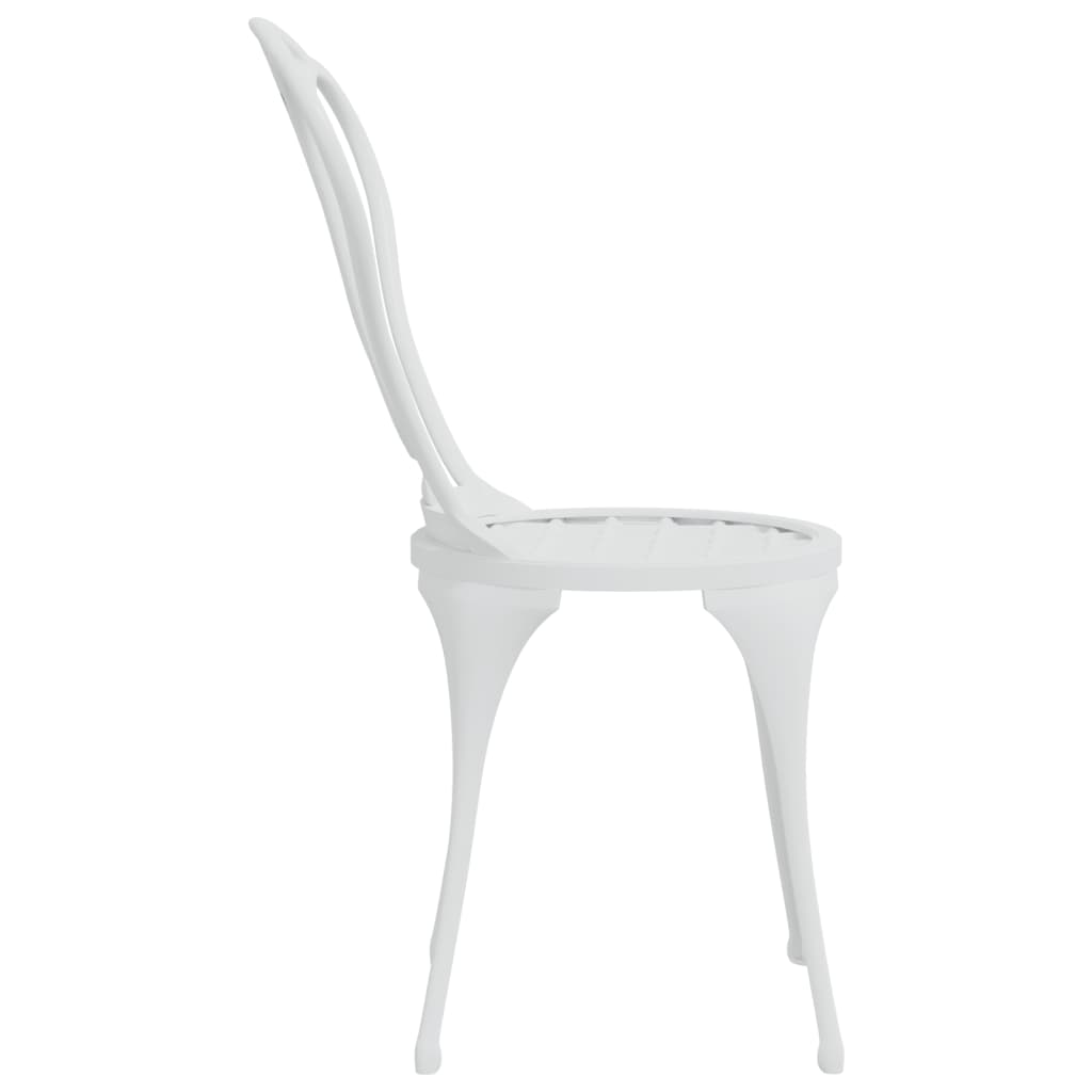 Bistro Set | White | Cast aluminium | Small | Durable | Bistro Set