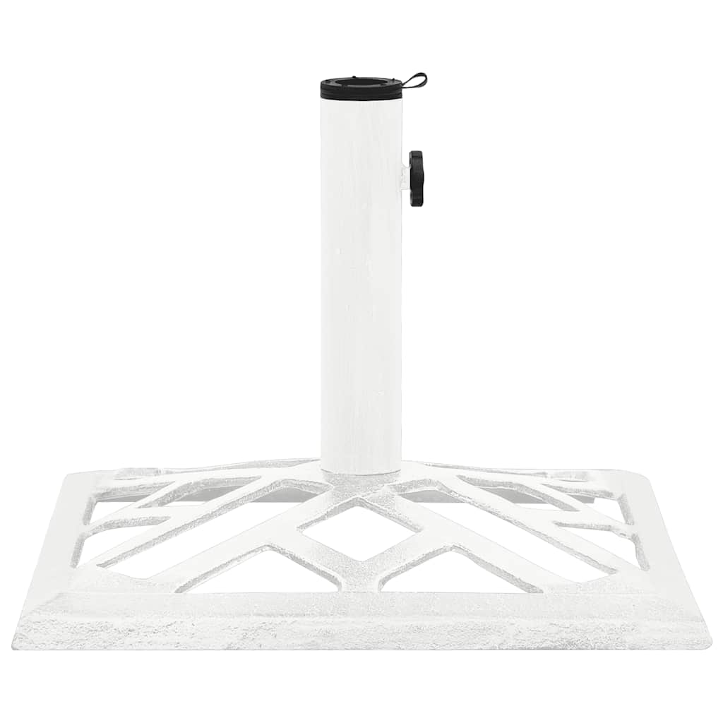 Umbrella Base White 44x44x31 cm Cast Iron