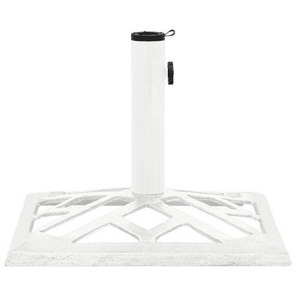 Umbrella Base White 44x44x31 cm Cast Iron
