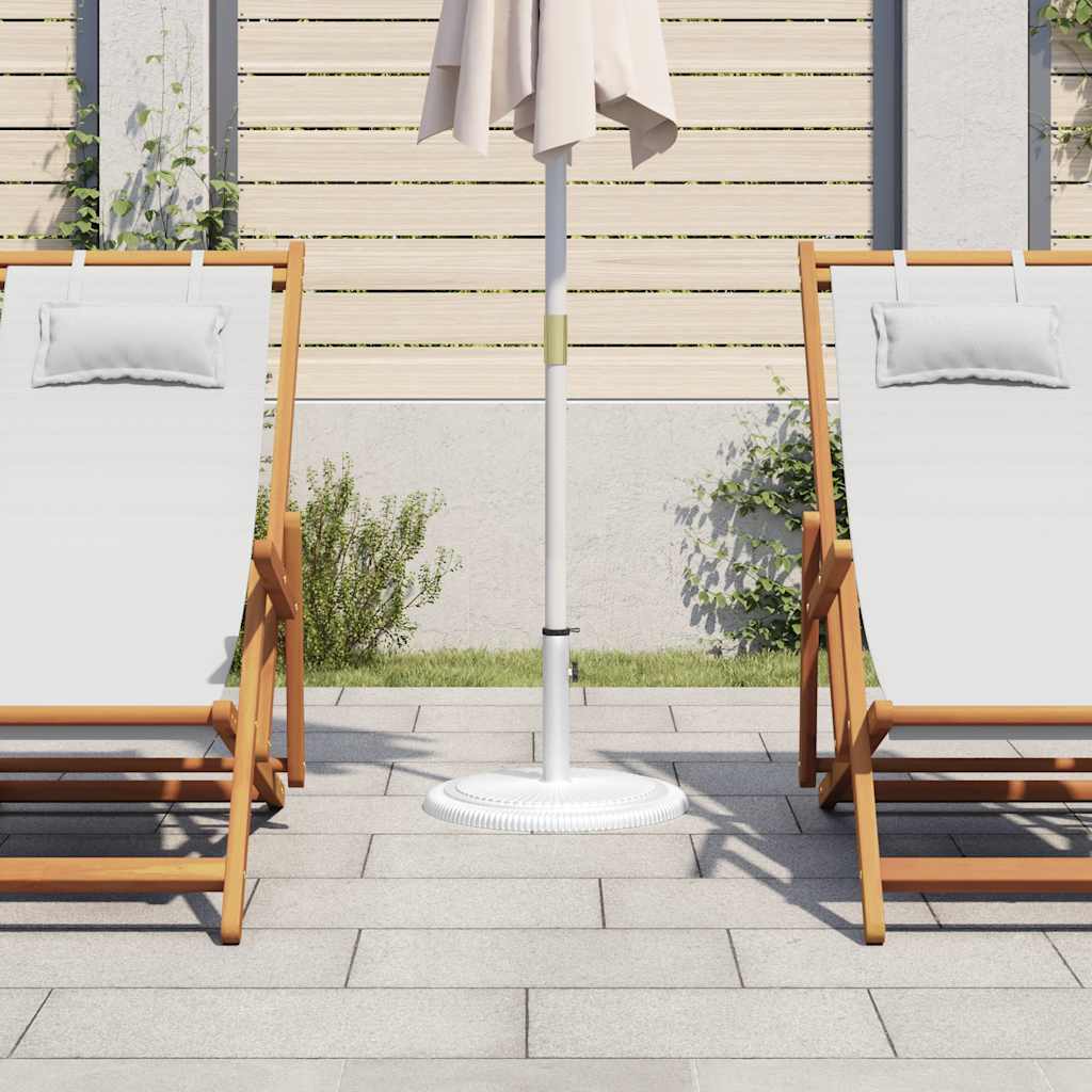 Umbrella Base White 45x45x30 cm Cast Iron