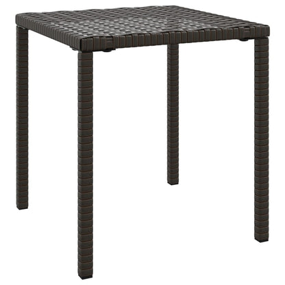 Sun Lounger With Table |  Set of 3 | Brown