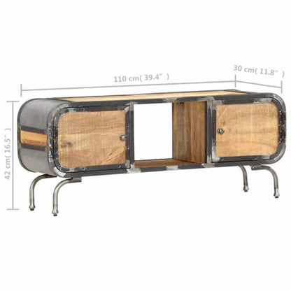 339711 vidaXL TV Cabinet 110x30x42 cm Solid Wood Mango
