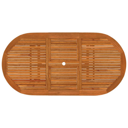 Garden Dining Set | Reddish-Brown | Solid Eucalyptus Wood | Medium