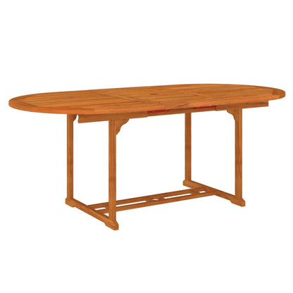Garden Dining Set | Reddish-brown | Solid eucalyptus wood | Medium