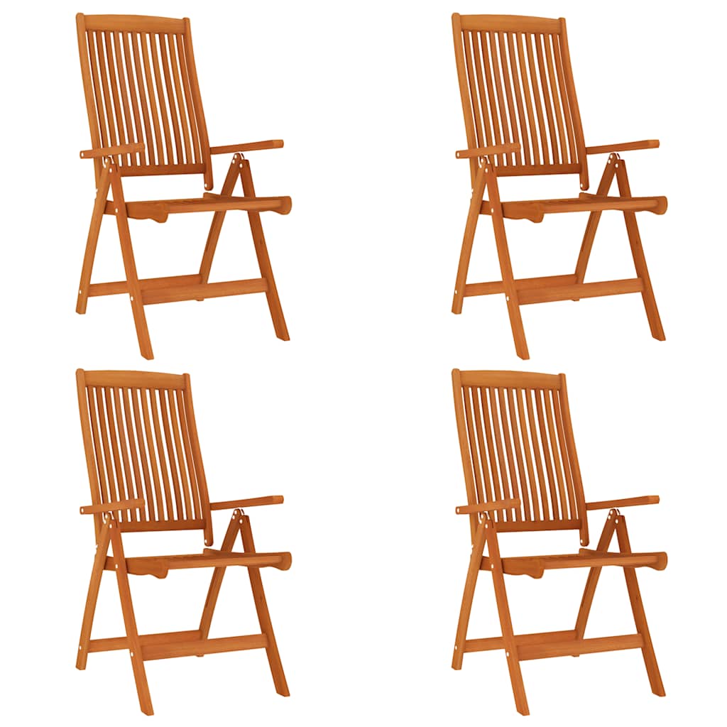 Garden Dining Set | Reddish-brown | Solid eucalyptus wood | Medium