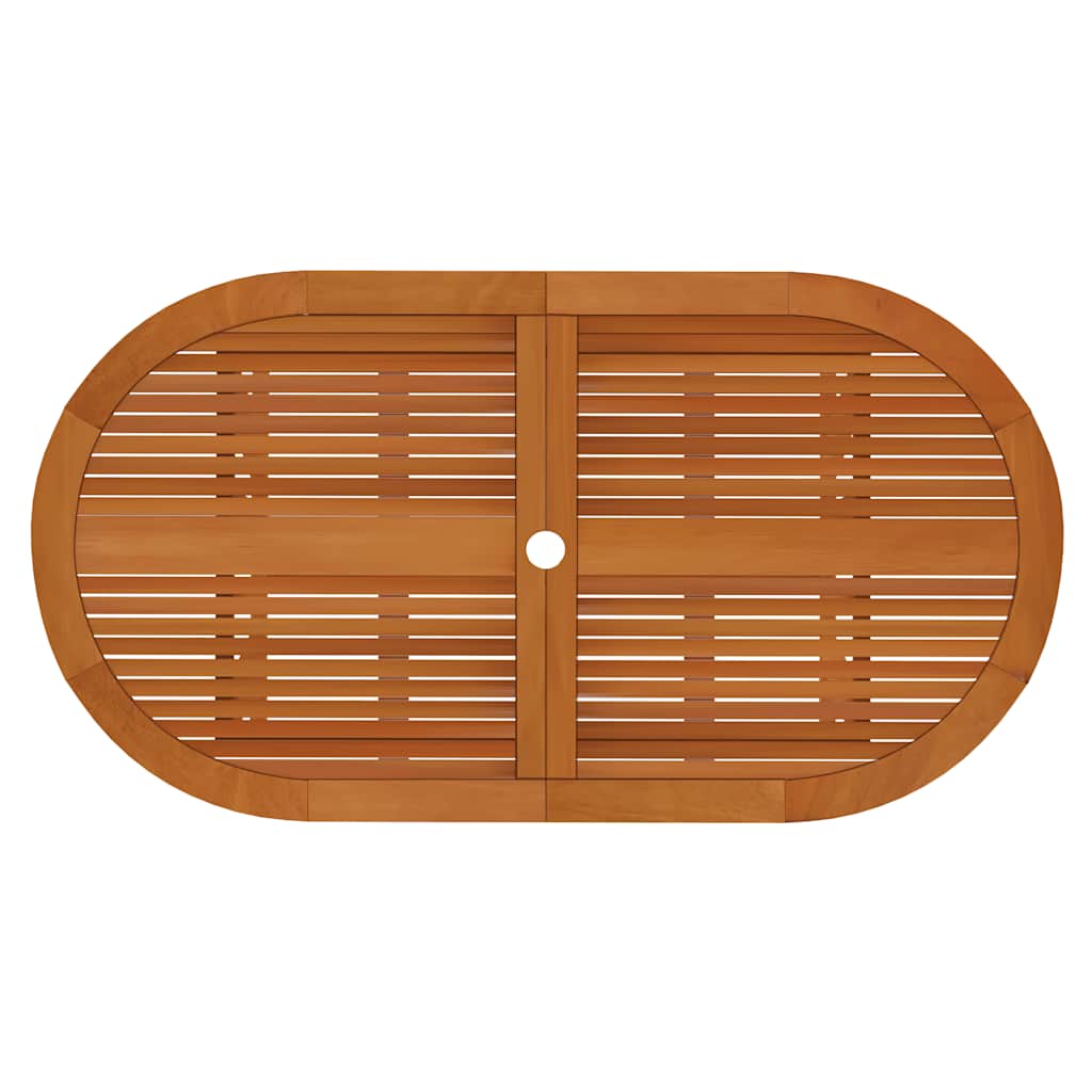 Garden Dining Set | Reddish-brown | Solid eucalyptus wood | Medium