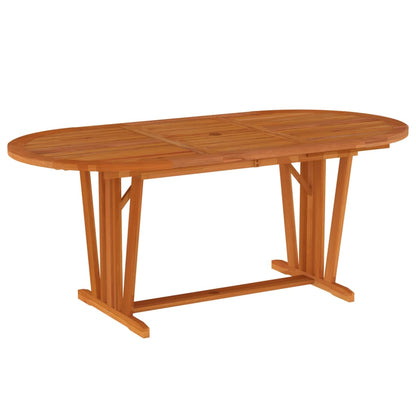 Garden Dining Set | Reddish-Brown | Solid eucalyptus wood | Medium