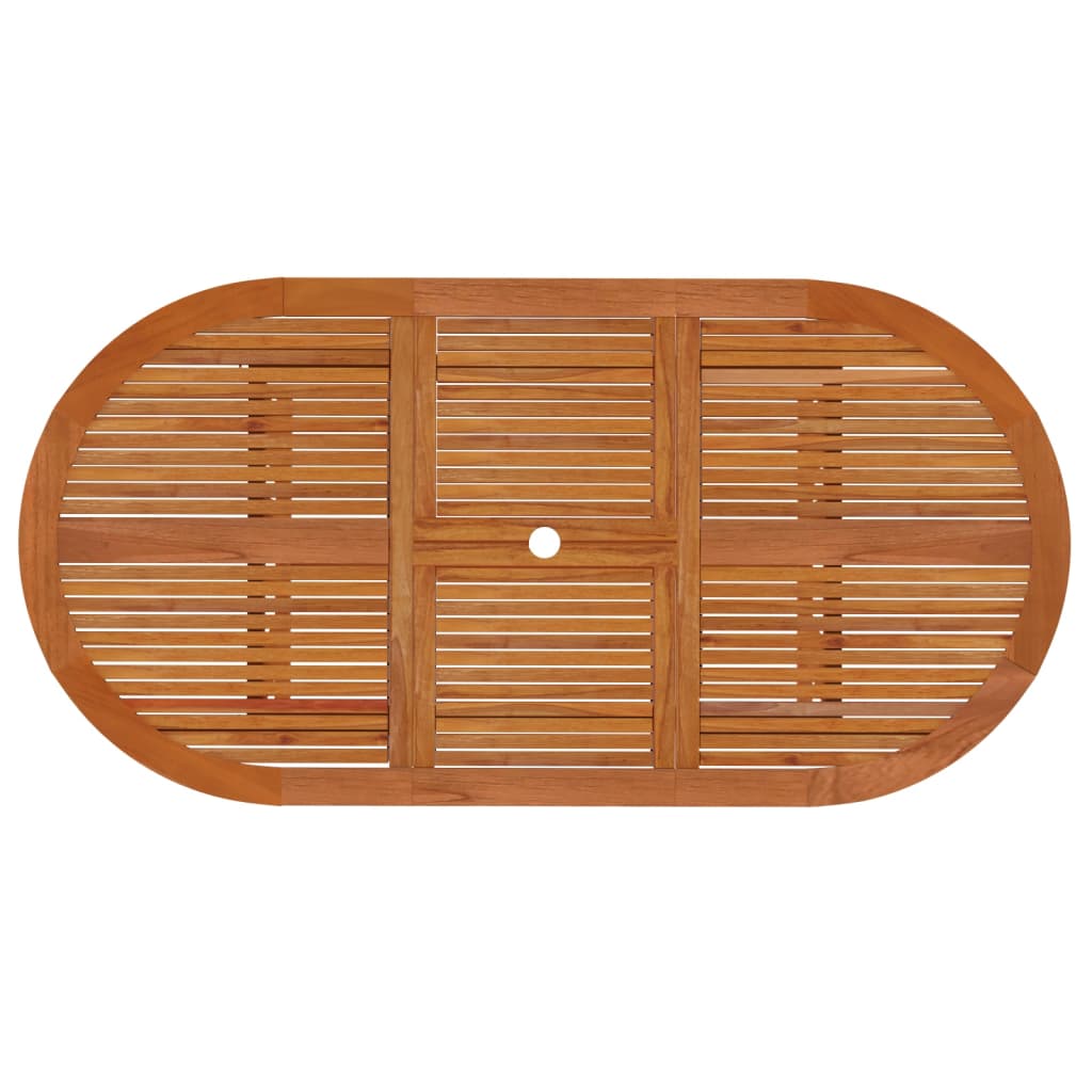 Garden Dining Set | Reddish-Brown | Solid eucalyptus wood | Medium
