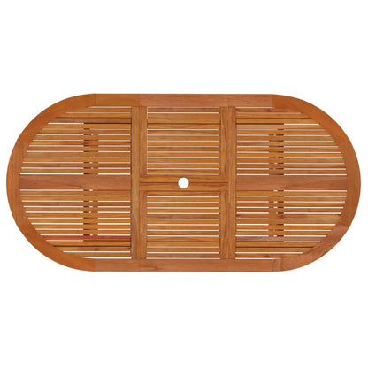 Garden Dining Set | Reddish-Brown | Solid eucalyptus wood | Medium