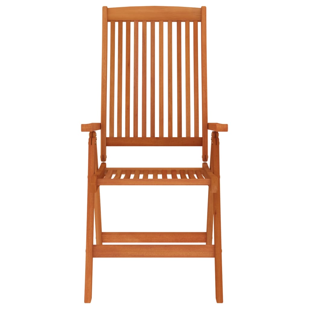 Garden Chair | Set of 4 | Solid Wood | Eucalyptus Wood with Oil Finish