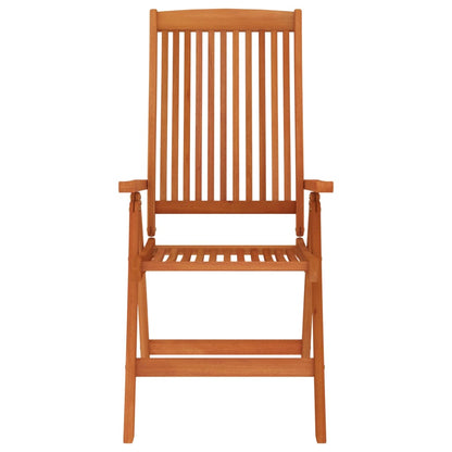 Garden Chair | Set of 8 | Natural wood | Solid eucalyptus wood | Standard
