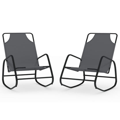 Sun Lounger | Set of 2 | Grey | Powder-coated steel, textilene | Standard