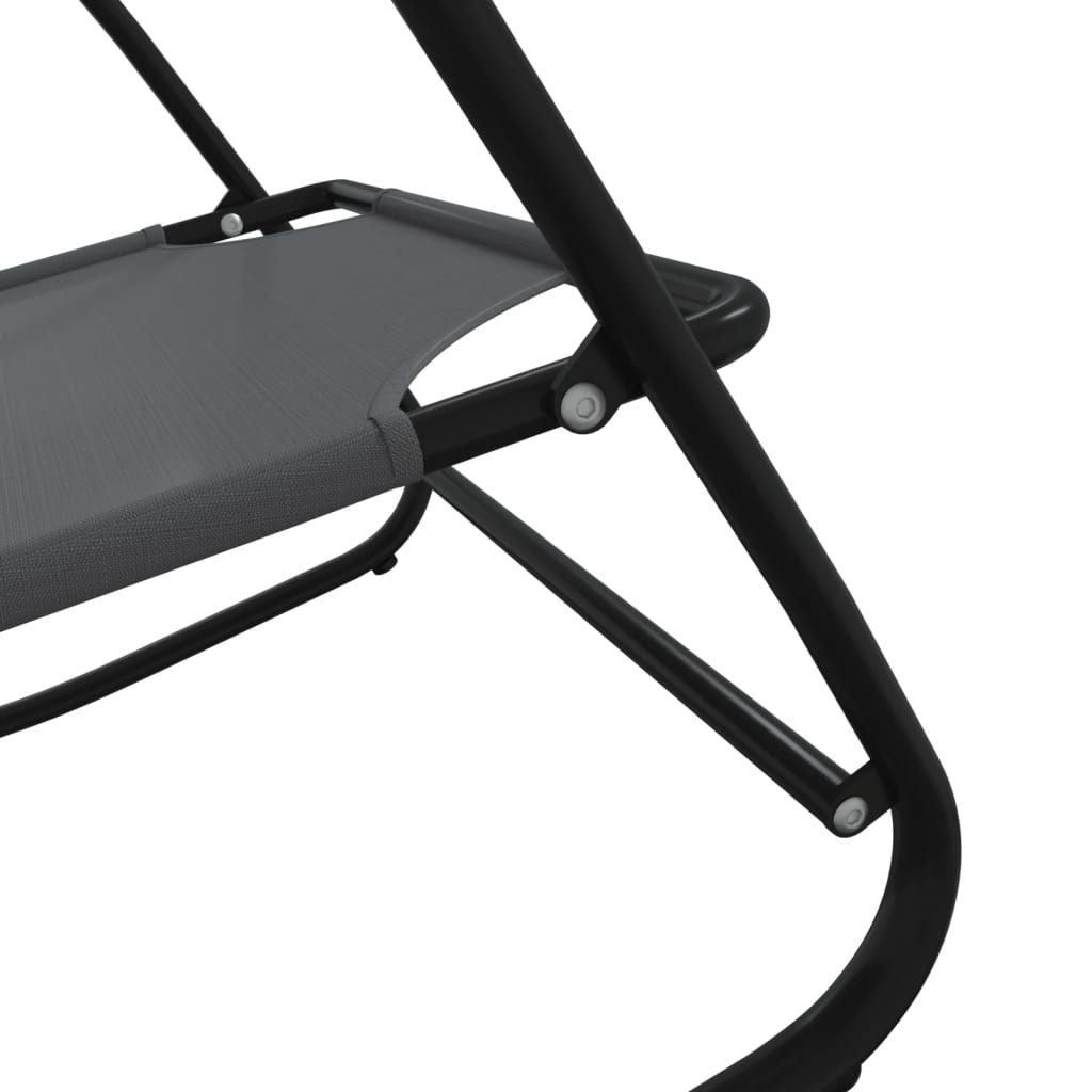 Sun Lounger | Set of 2 | Grey | Powder-coated steel, textilene | Standard