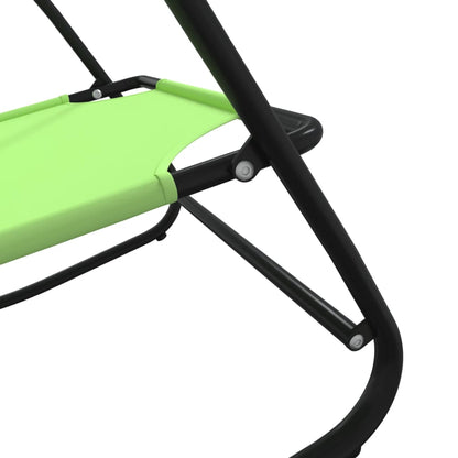 Sun Lounger | Set of 2 | Green | Powder-coated steel, Textilene
