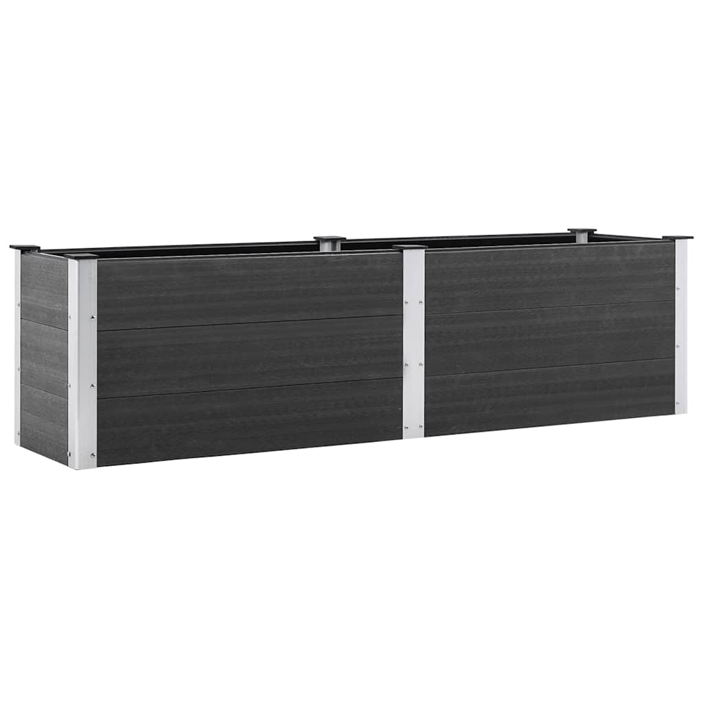 Garden Raised Bed 200x50x54 cm WPC Grey