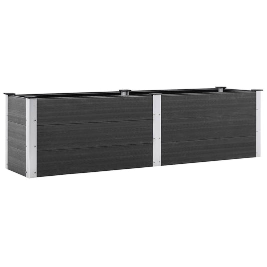 Garden Raised Bed 200x50x54 cm WPC Grey