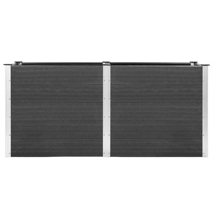 Garden Raised Bed 200x50x91 cm WPC Grey