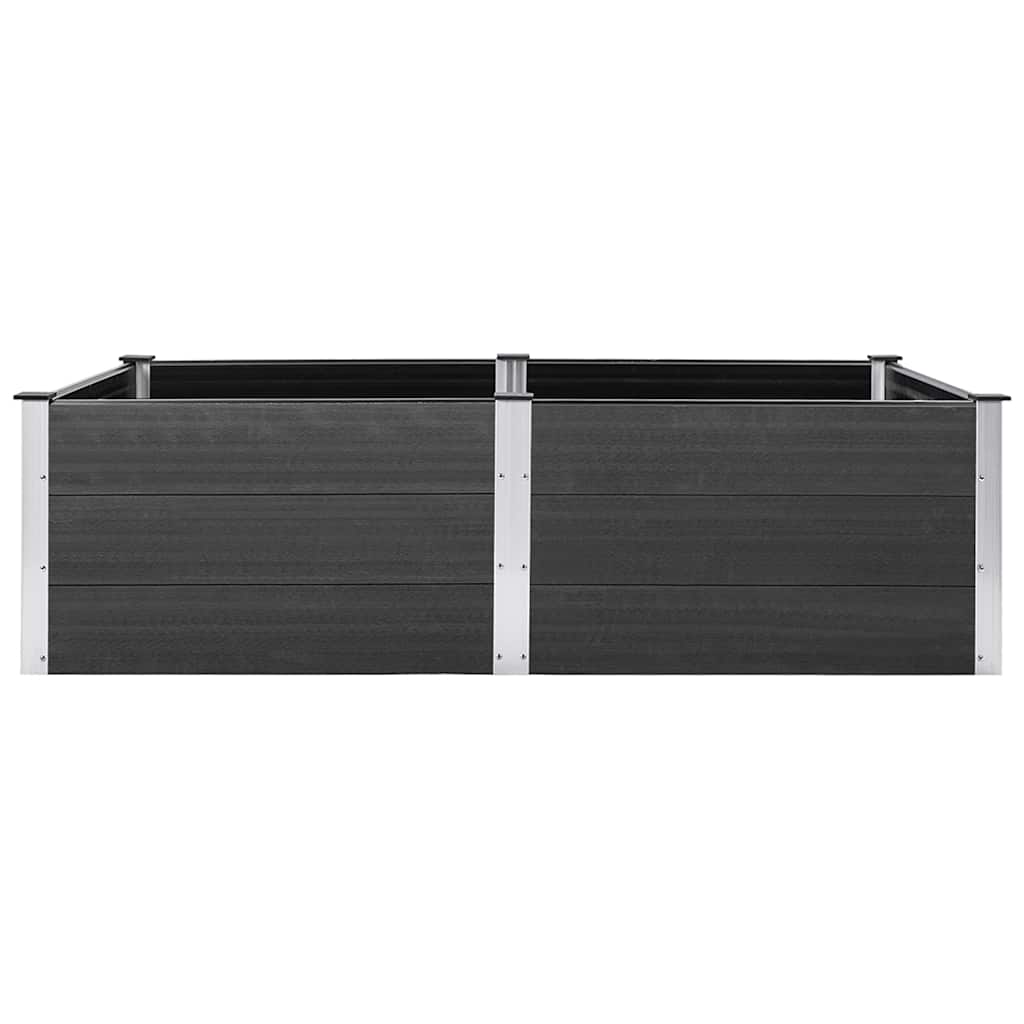 Garden Raised Bed 200x100x54 cm WPC Grey