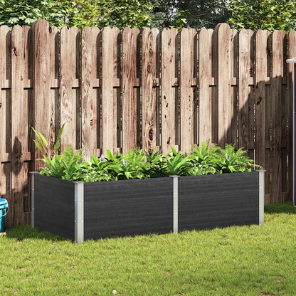Garden Raised Bed 200x100x54 cm WPC Grey