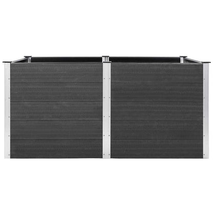 Garden Raised Bed 200x100x91 cm WPC Grey