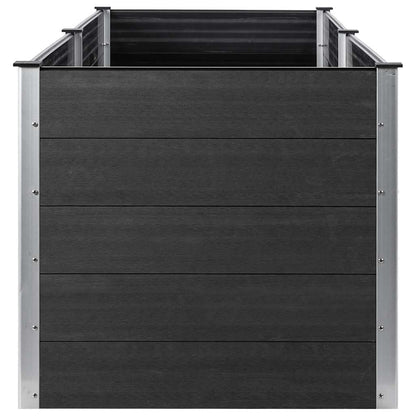 Garden Raised Bed 200x100x91 cm WPC Grey