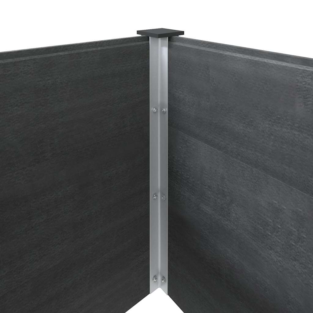 Garden Raised Bed 200x100x91 cm WPC Grey