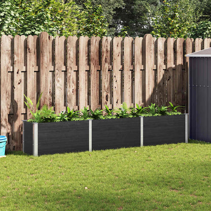 Garden Raised Bed 300x50x54 cm WPC Grey
