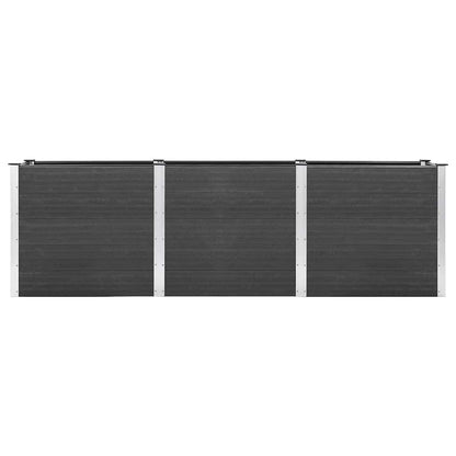 Garden Raised Bed Grey 300x50x91 cm WPC
