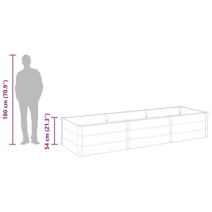 Garden Raised Bed Grey 300x100x54 cm WPC