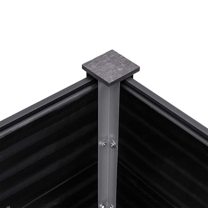 Garden Raised Bed 300x100x91 cm WPC Grey