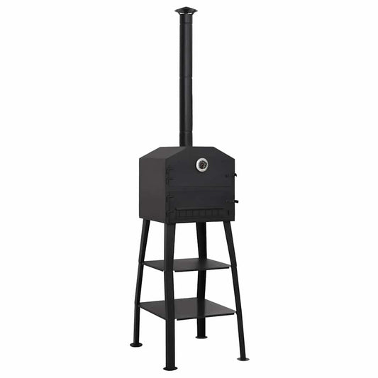 318145 vidaXL Outdoor Pizza Oven Charcoal Fired with 2 Fireclay Stones