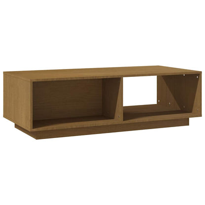 809885 vidaXL Coffee Table Honey Brown 110x50x33,5 cm Solid Wood Pine