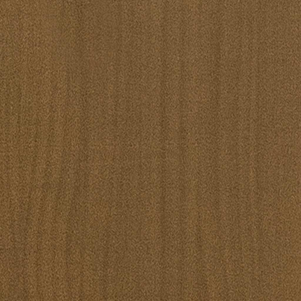 Coffee Table Honey Brown 75x50x33.5 cm Solid Pinewood
