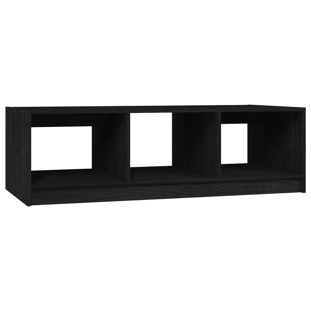 Coffee Table | Black | Solid pinewood | Medium | Storage | Coffee Table
